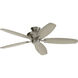 Renew Es 52 inch Brushed Stainless Steel with Silver Blades Ceiling Fan